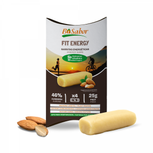 Barrita energética Fit Energy - Almendra Natural Sin Azúcar Añadido 4 x 25g