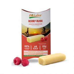 Barrita energética Berry Rush - Relleno de Frambuesa 4 x 25g