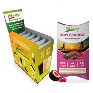 Barritas Energéticas Berry Rush Choco– Pack Ahorro 24 Barritas (6 Estuches)