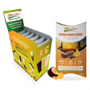 Barritas Energéticas Citrüs Rush Choco – Pack Ahorro 24 Barritas (6 Estuches)