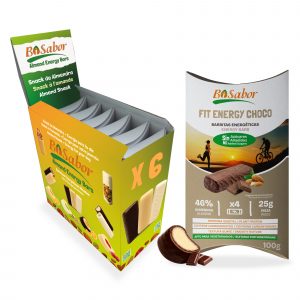 Barritas Energéticas Fit Energy Choco - Pack Ahorro 24 Barritas (6 Estuches)