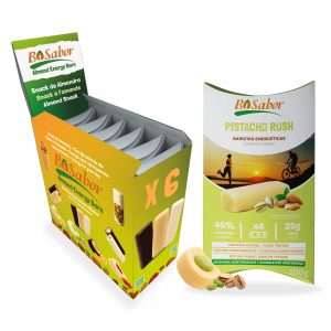 Barritas Energéticas Pistacho Rush  – Pack Ahorro 24 Barritas (6 Estuches)